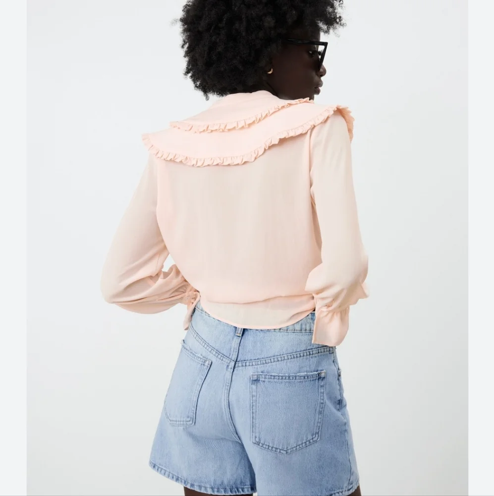 ZARA - Ruffled Shirt - Picture 3 of 9